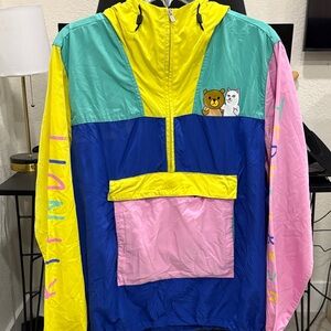 Teddy Fresh x Ripndip packable anorak jacket